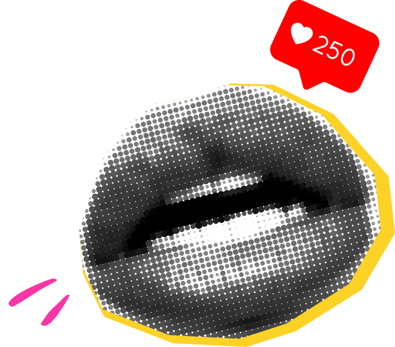 Collage lips